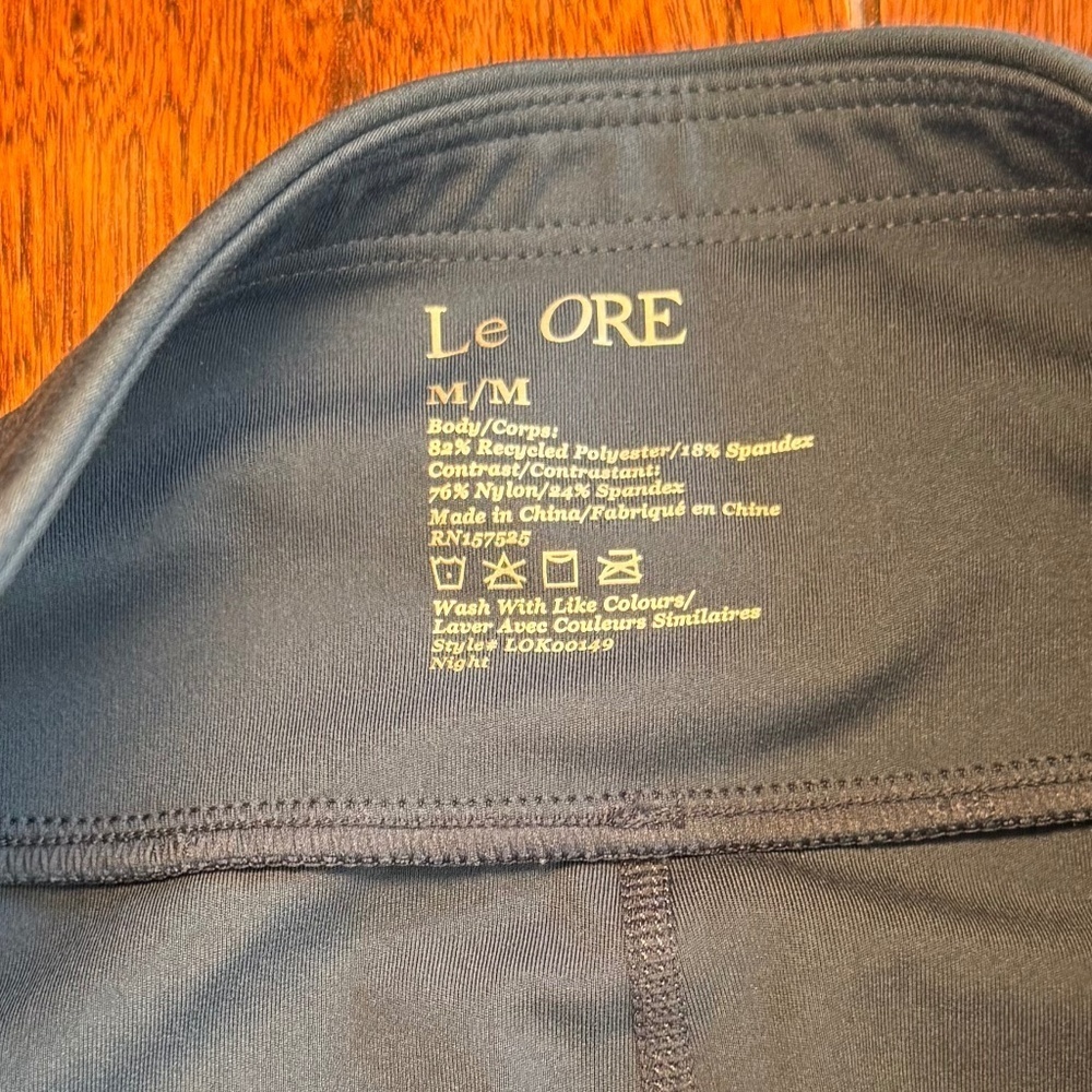 Le Ore Lucca High Rise Leggings in Blue Size M - Picture 5 of 8